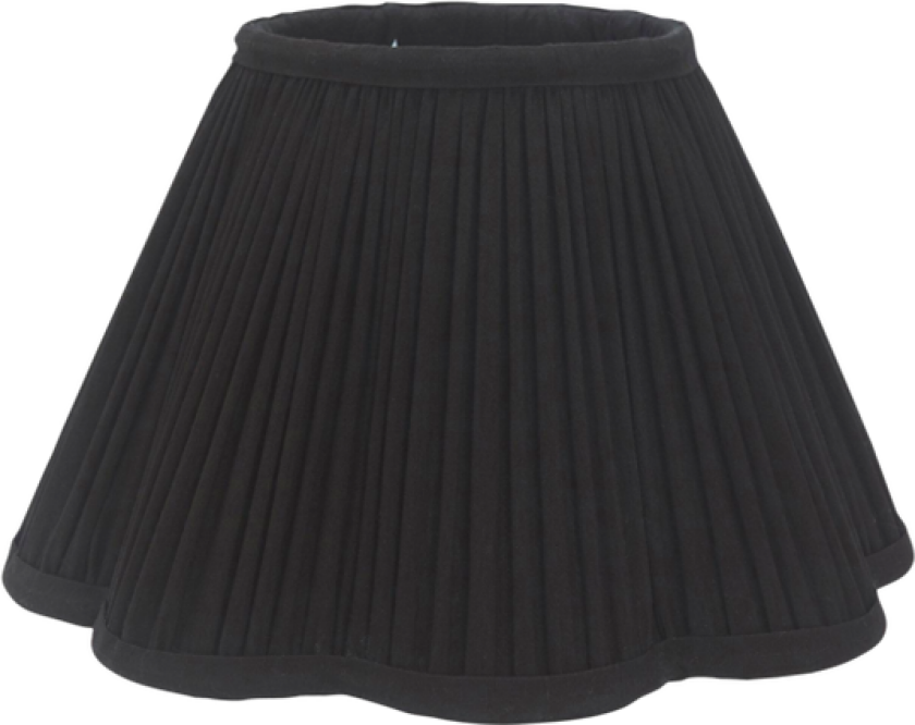Lampeskjerm Siv Plissé 25 cm Svart
