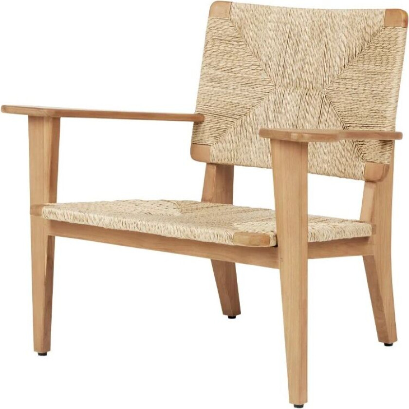 GUBI F-chair Outdoor loungestol Teak