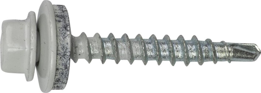 Bondeskrue Lysegrå FARM+ HEX 4,8 x 35 mm - 200 Stk