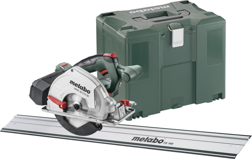 Metalhåndrundsav MKS18 LTX58 m/2Ã18V/5,5Ah + FS160