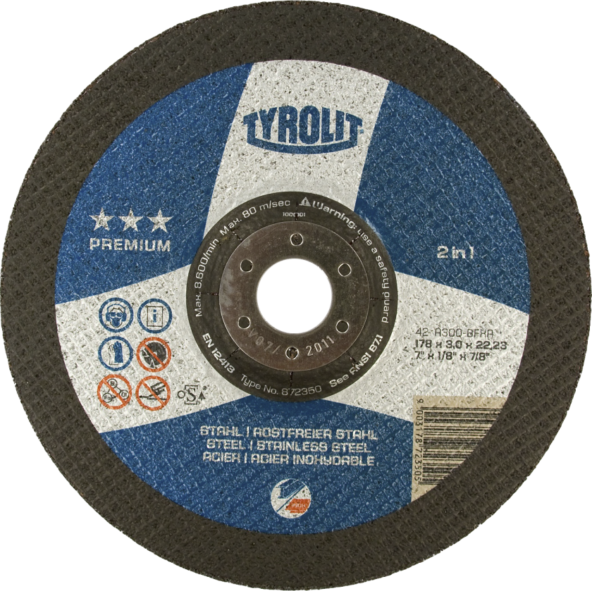 Skæreskive Premium 42F ø125Ã3Ã22,23 A30Q-BFXA