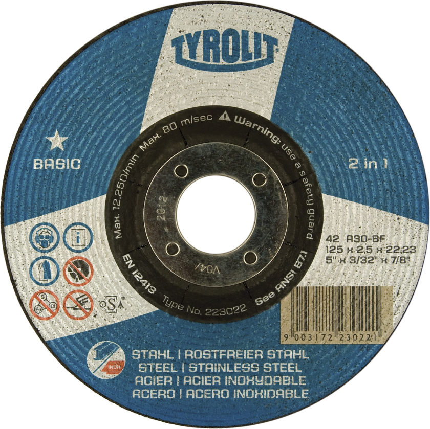 Skæreskive Basic 42C ø125Ã2,5 A30-BF