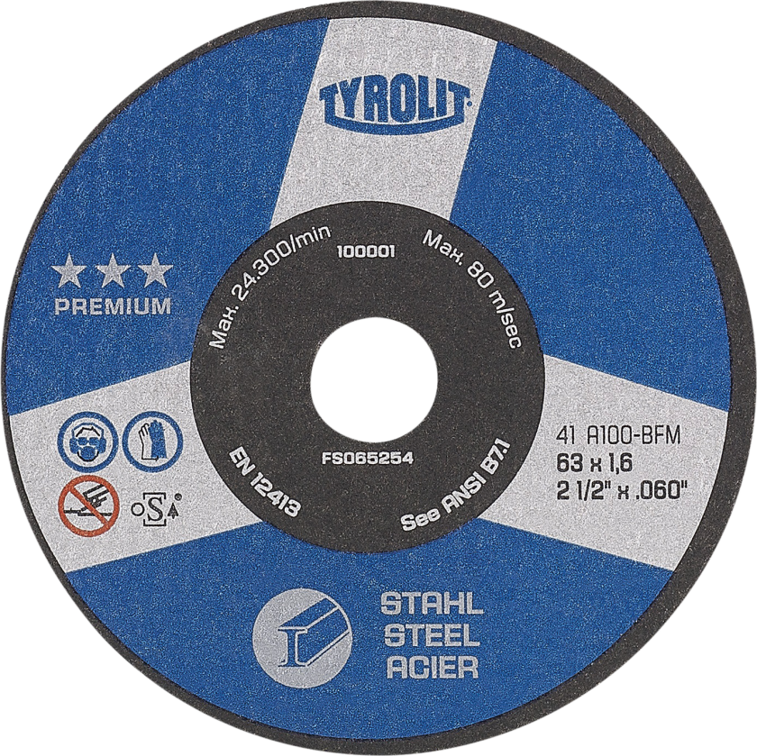 Skæreskive Premium 41F ø63Ã2Ã10 A100-BFM