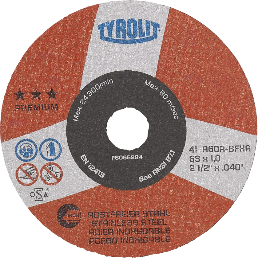 Skæreskive Premium 41F ø63Ã1Ã10 A60R-BFXA