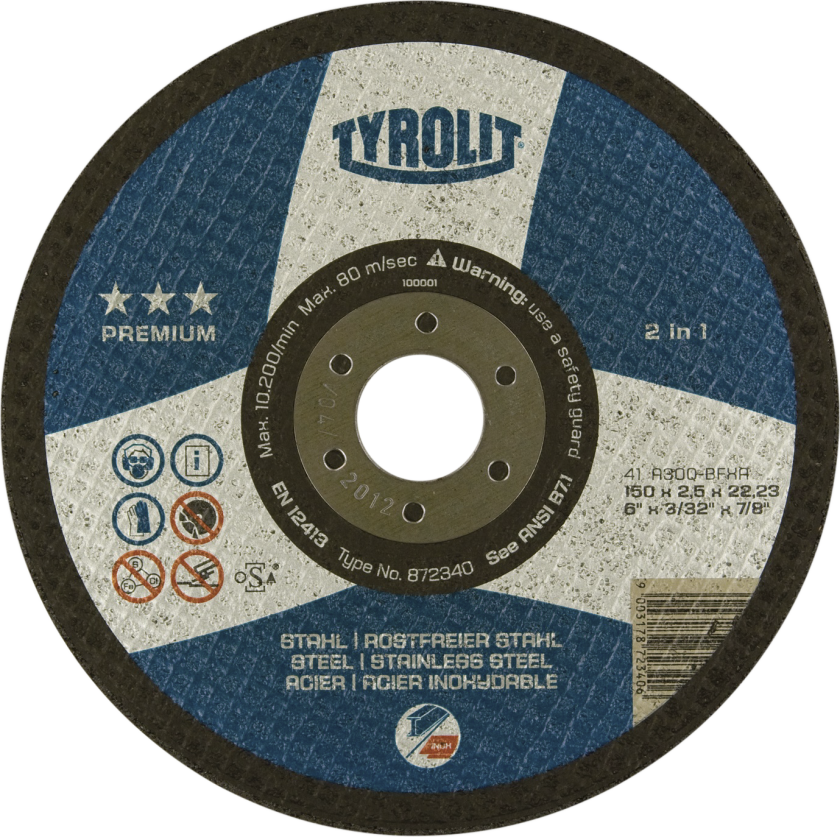 Skæreskive Premium 41F ø150Ã2,5Ã22,23 A30Q-BFXA