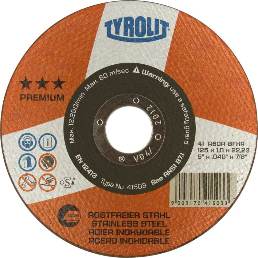 Skæreskive Premium 41F ø125Ã3 A30R-BFXA