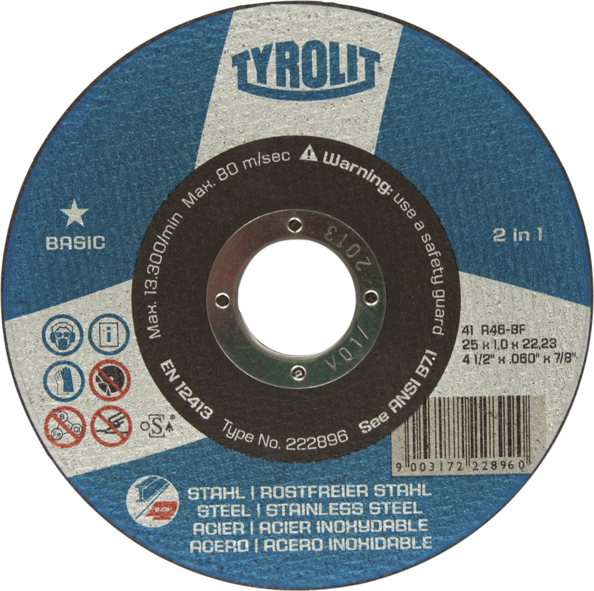 Skæreskive Basic 41C ø115Ã1,6 A46Q-BF