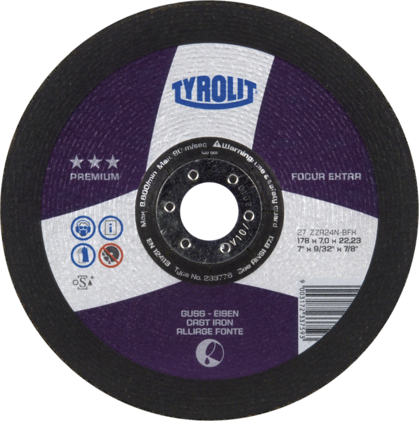Skrubskive Premium 27F ø178Ã7 ZZA24R-BFX
