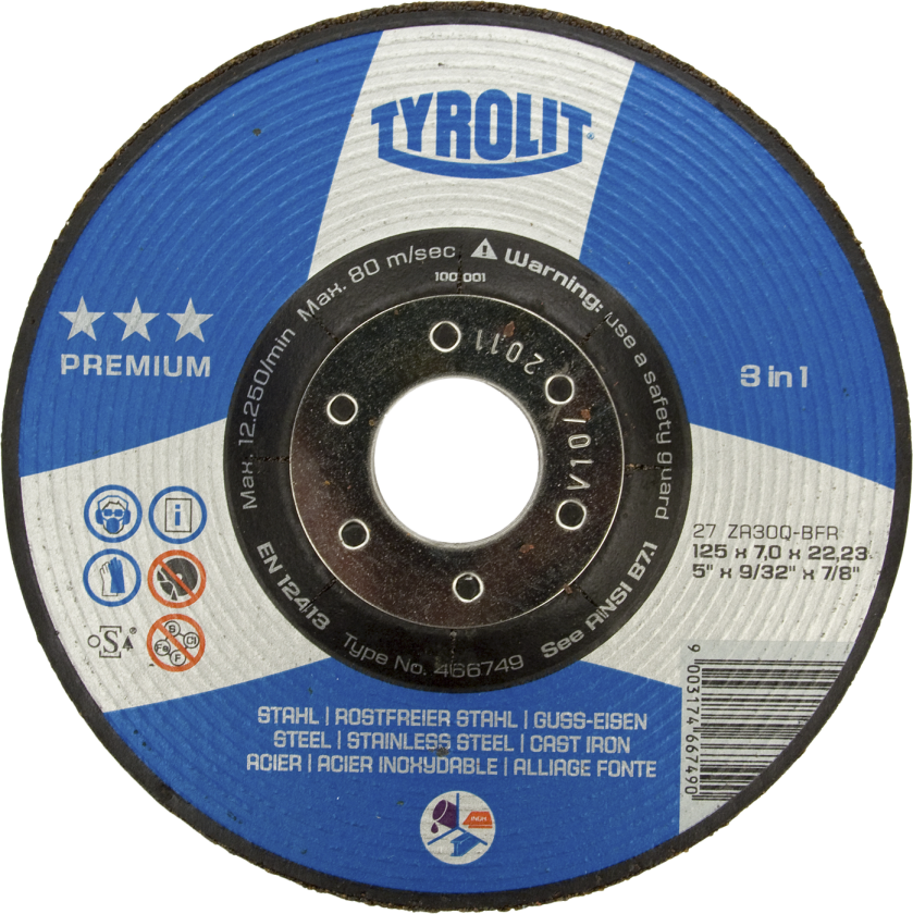Skrubskive Premium 27E ø230Ã7 ZA30Q-BFR