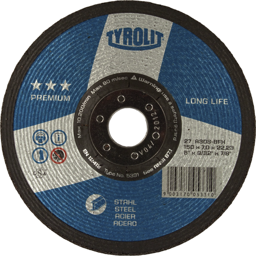 Skrubskive Premium 27E ø150Ã7 A30S-BFX