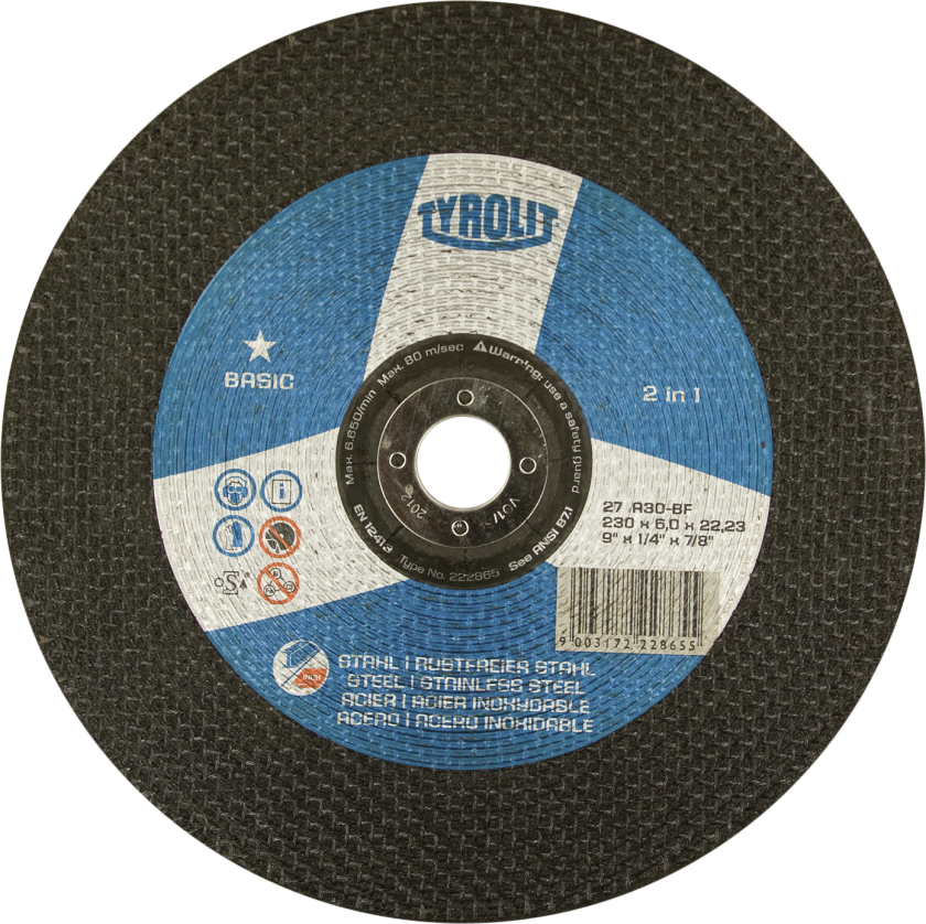 Skrubskive Basic 27C ø230Ã6 A30Q-BF