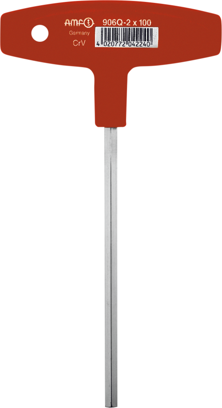 AMF 906Q stiftnøgle T-greb 8Ã150mm