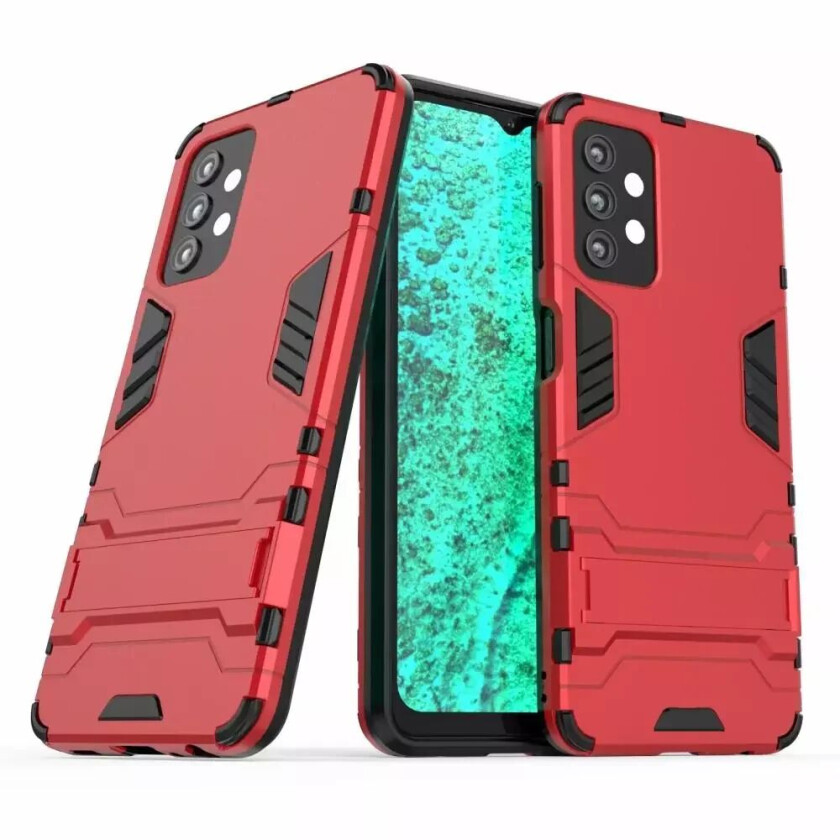 Samsung Galaxy A32 5G HåndverkerDeksel m. Kickstand - Rød