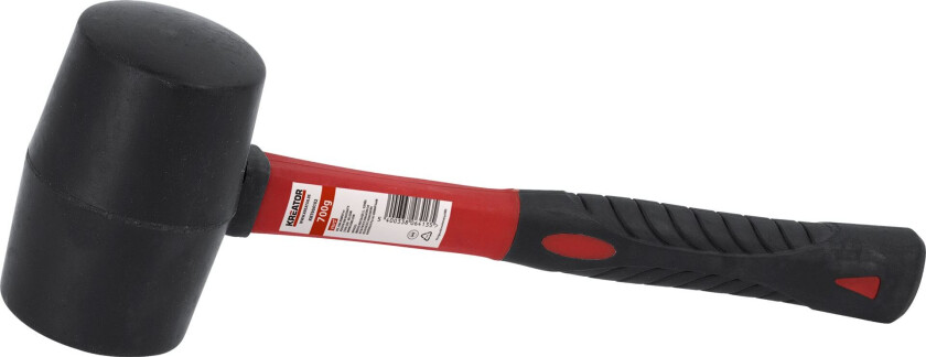 Bilde av Gummiklubbe sort med fiberskaft 450 gram