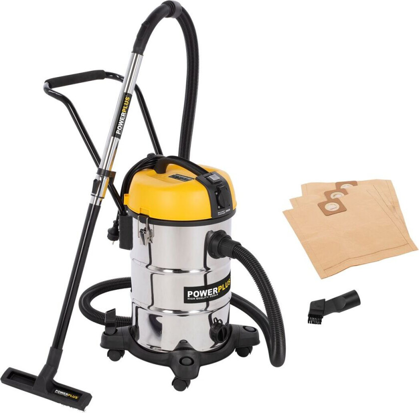 Våt og tørr støvsuger med AUTO START/STOP