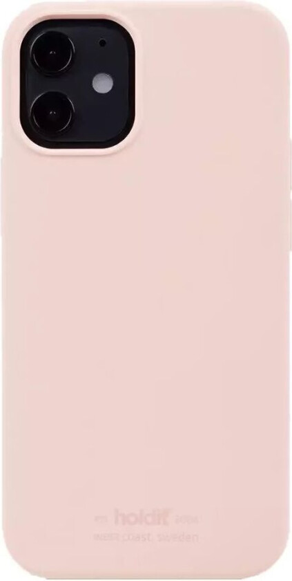 Holdit iPhone 12 Mini Soft Touch Silikon Deksel - Blush Pink