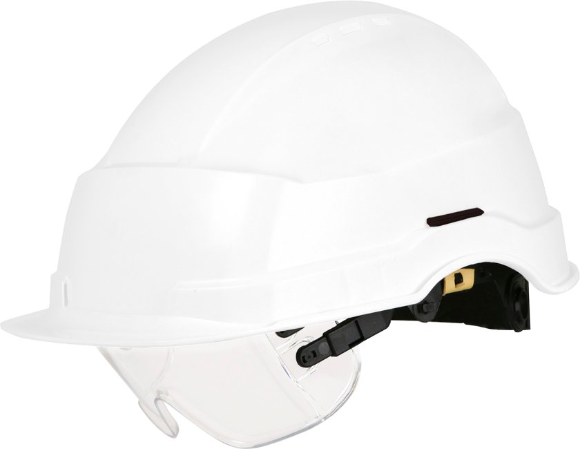 Sikkerhetshjelm Iris II Hvit med visir