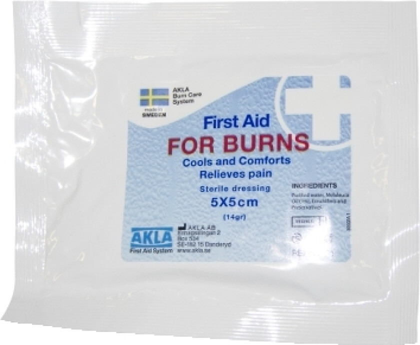Bilde av Kompress for brannskader 5x5cm 94391