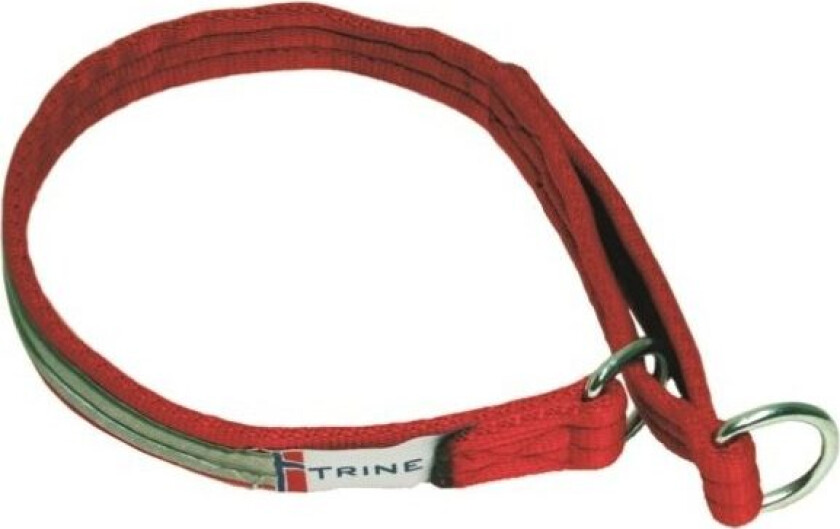 Trine Hundehalsbånd Halvstrup Rød - 60cm