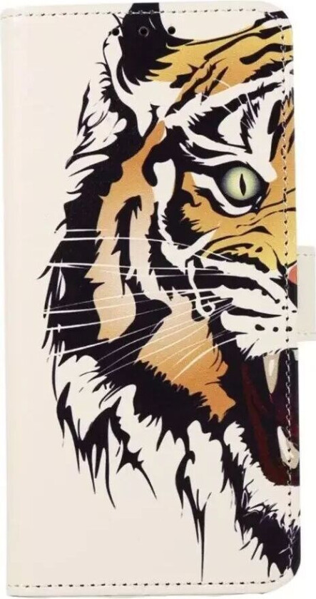 iPhone 13 Pro PU-Skinn Flip Deksel med Lommebok - Tiger
