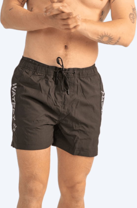 badeshorts til menn - Signature Eco - Svart