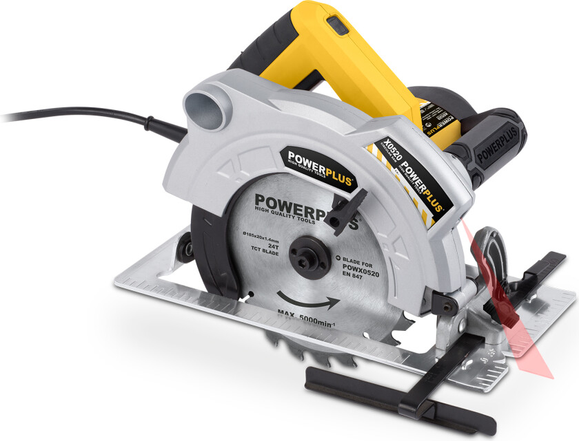 POWX0520 Sirkelsag 185 mm 1500 watt