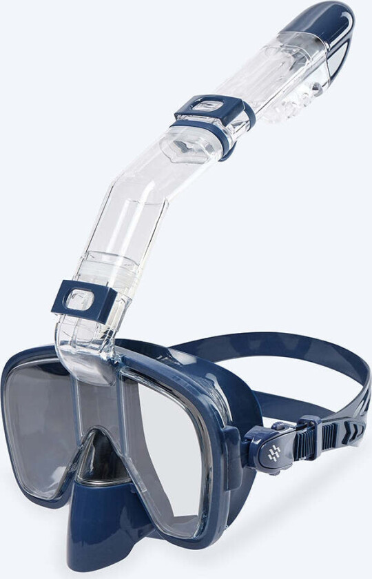full face snorkelmaske til barn - Pearl - Mørkeblå