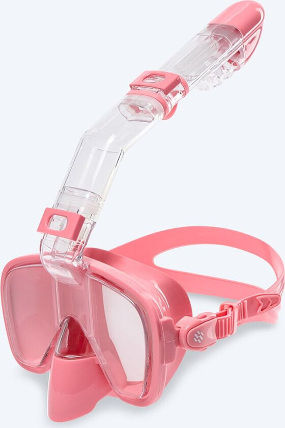 full face snorkelmaske til barn - Pearl - Rosa