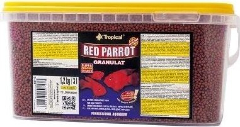 Bilde av Tropical Red Parrot Granulat - 3liter
