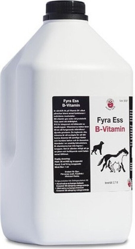 Fyra Ess B-Vitamin, 4 flaskestørrelser