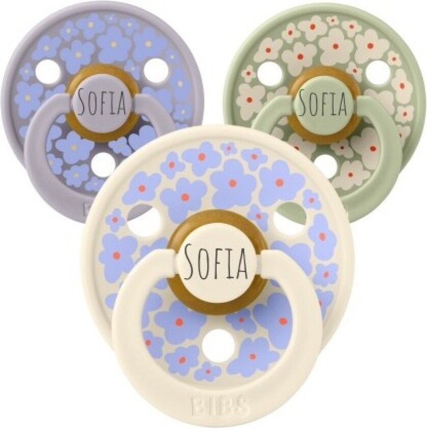 Bibs Studio Line, Str. 2 (6+ Md.), Rund - Latex, Smokker Med Navn