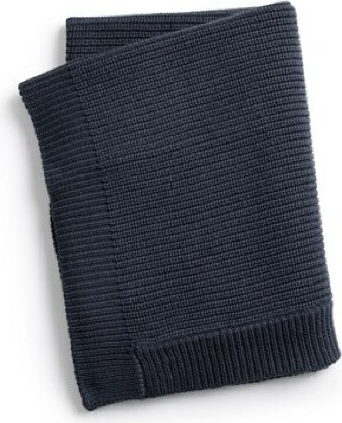 Bilde av Elodie, Strikket Teppe, Juniper Blue