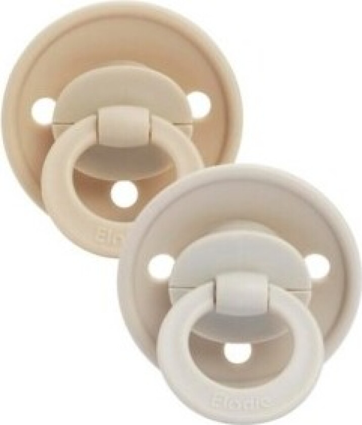 Elodie, Smokk 3+ Mnd., White Khaki, Rund - Silikon