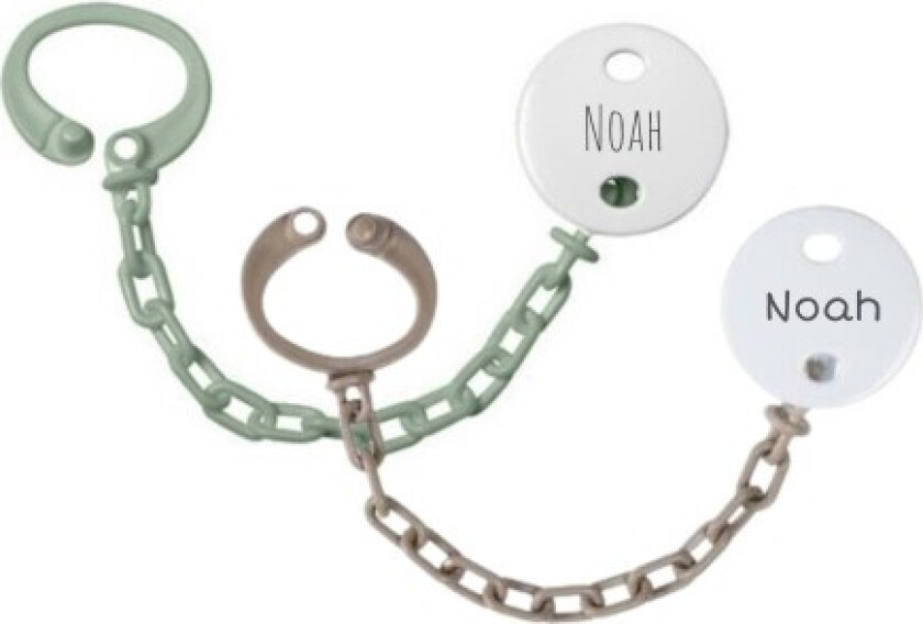 Personalisert Smokkekjede, Rund, 2-pack, Tilgjengelig I Flere Farger