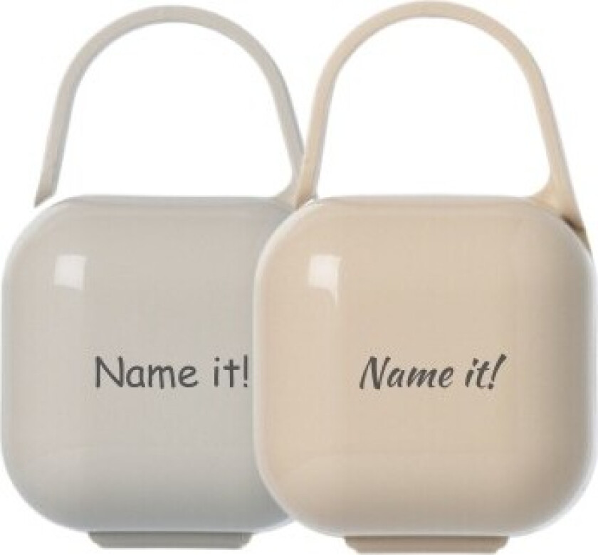 Kubisk Smokkeboks Med Navn, 2-pack, Tilgjengelig I Flere Farger