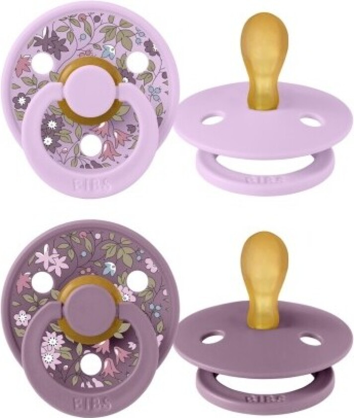 Bibs X Liberty, Colour 2-pk, Str. 1 (0-6 Md.), Symmetrisk - Latex