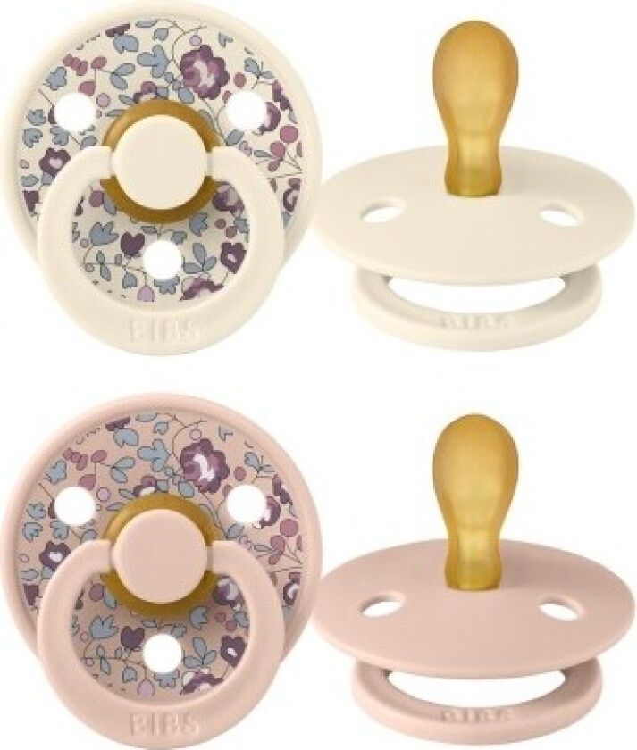 Bibs X Liberty, Colour 2-pk, Str. 1 (0-6 Md.), Symmetrisk - Latex