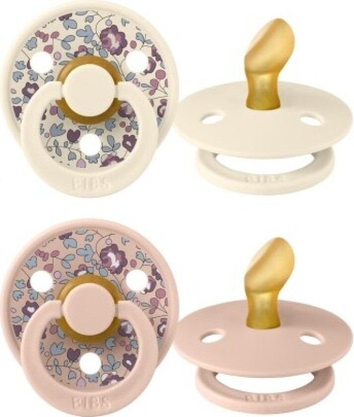 Bibs X Liberty, Colour 2-pk, Str. 1 (0-6 Md.), Anatomisk - Latex