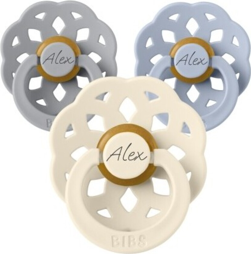 Bibs Boheme, Str. 2 (6+ Md.), Rund - Lateks, Smokker Med Navn