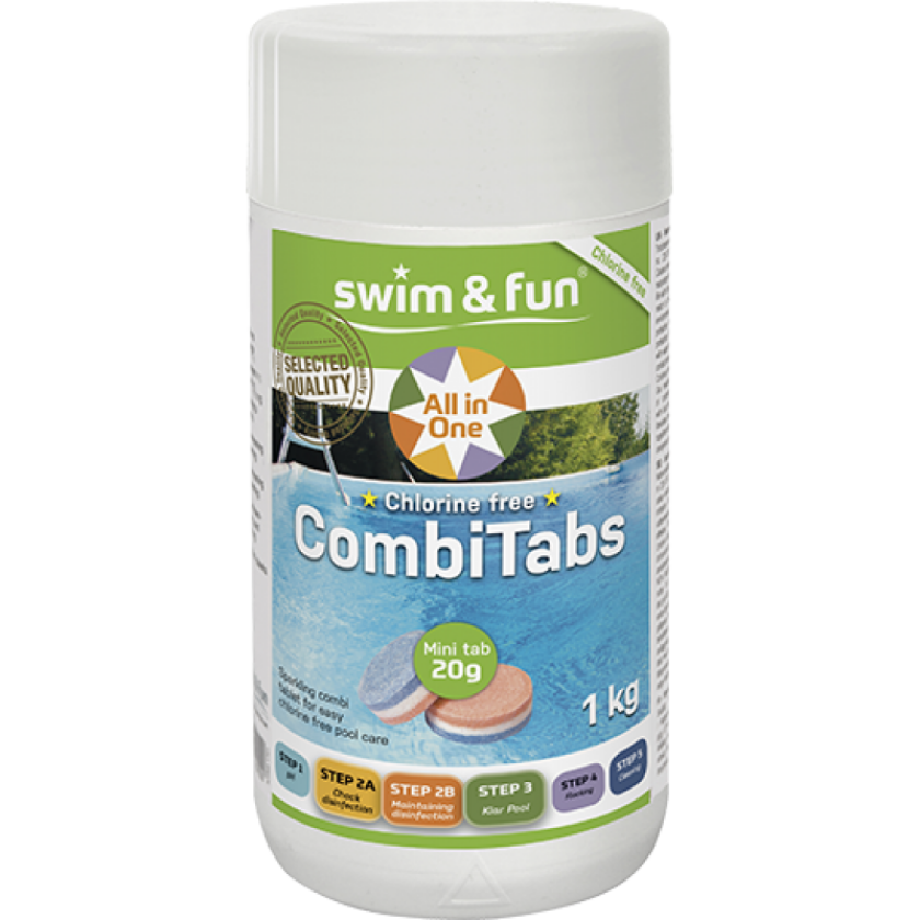 Combitabs Klorfrie Tabletter Til Basseng 1 Kg