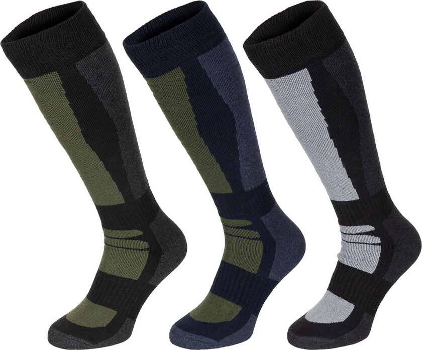 Winter Socks - Long - 3-Pack Olive