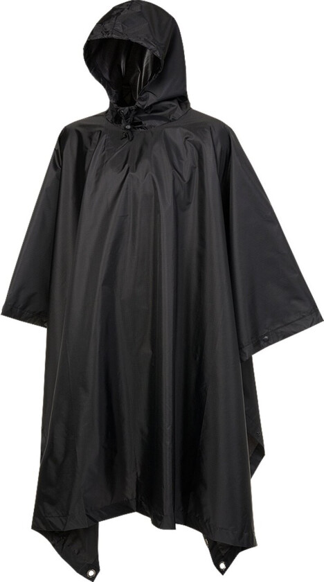 Ripstop Poncho Black