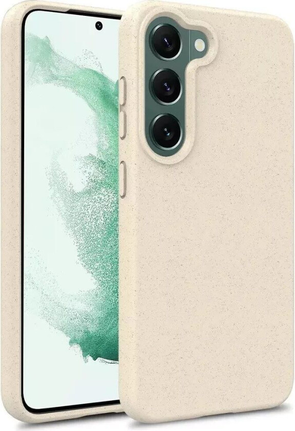Samsung Galaxy S23 Matt Fleksibelt Plast Deksel - Hvit