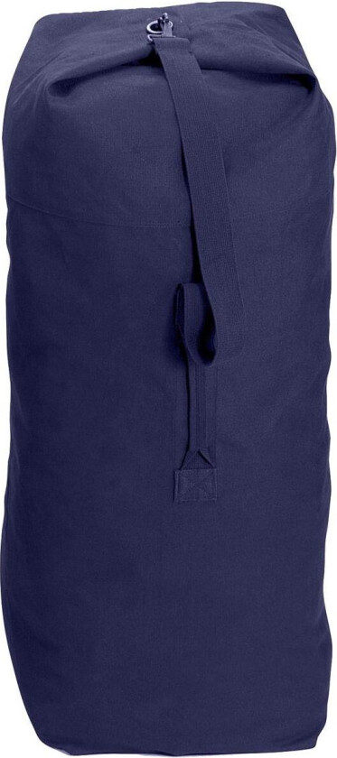 Heavyweight Top Load Canvas Duffle Bag Navy Blue