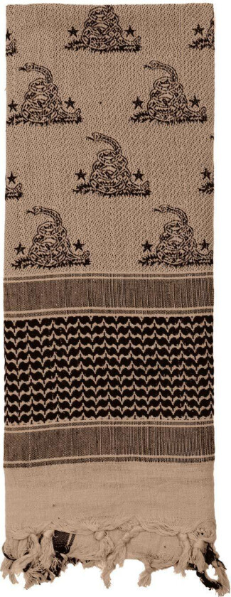 Gadsden Snake Shemagh Tactical Desert Scarf Tan