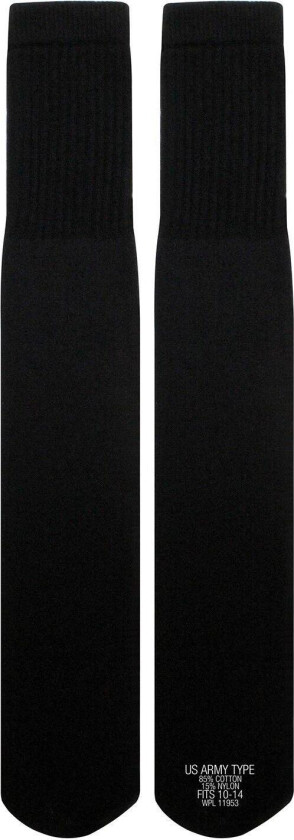 G.I. Style Tube Socks Black