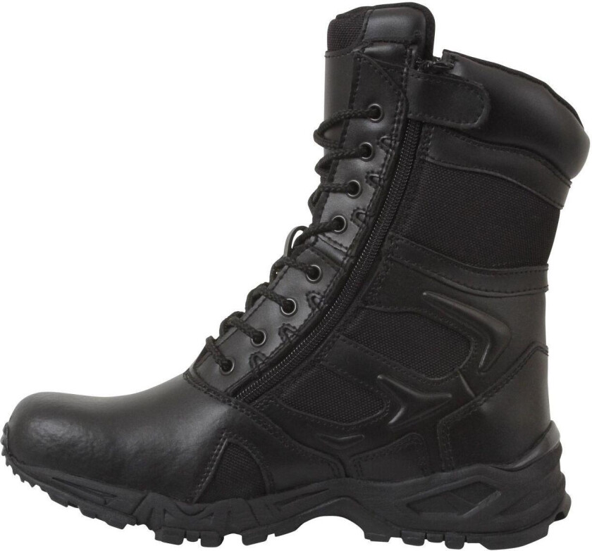 Forced Entry Deployment Boot With Side Zipper Black