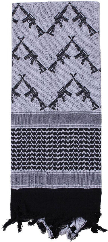 Deluxe Partisan Scarf with Crossed Carbines White
