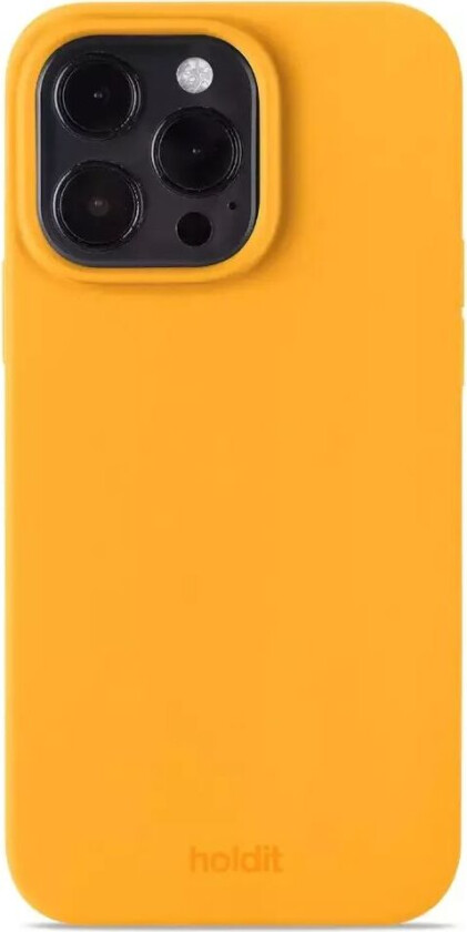 Holdit iPhone 14 Pro Max Soft Touch Silikon Deksel - Orange Juice