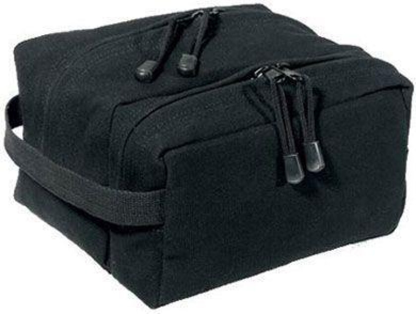 Travel kit - Toilet bag with 2 separate compartments Black